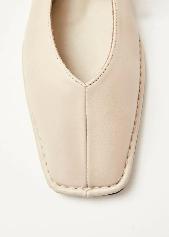 Sway Cream Leather Ballet Flats Women ALOHAS Ballet Flats