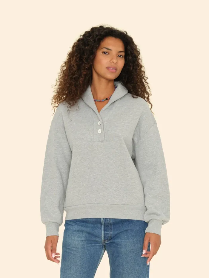 Sweats and Tees Heather Grey Kass Sweatshirt XRENA Women