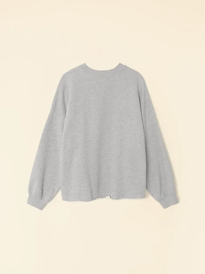 Sweats and Tees XRENA Women Heather Grey Honor Sweatshirt