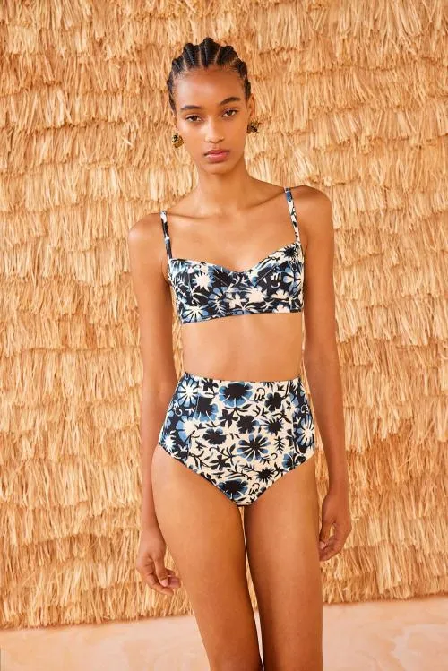 Swimwear Women Ulla Johnson Zahara Bikini Top Sunprint Combo