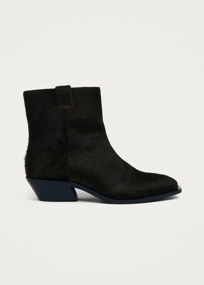 Syd Soft Dark Brown Leather Ankle Boots Women ALOHAS Boots