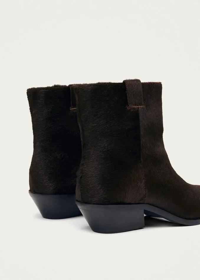 Syd Soft Dark Brown Leather Ankle Boots Women ALOHAS Boots