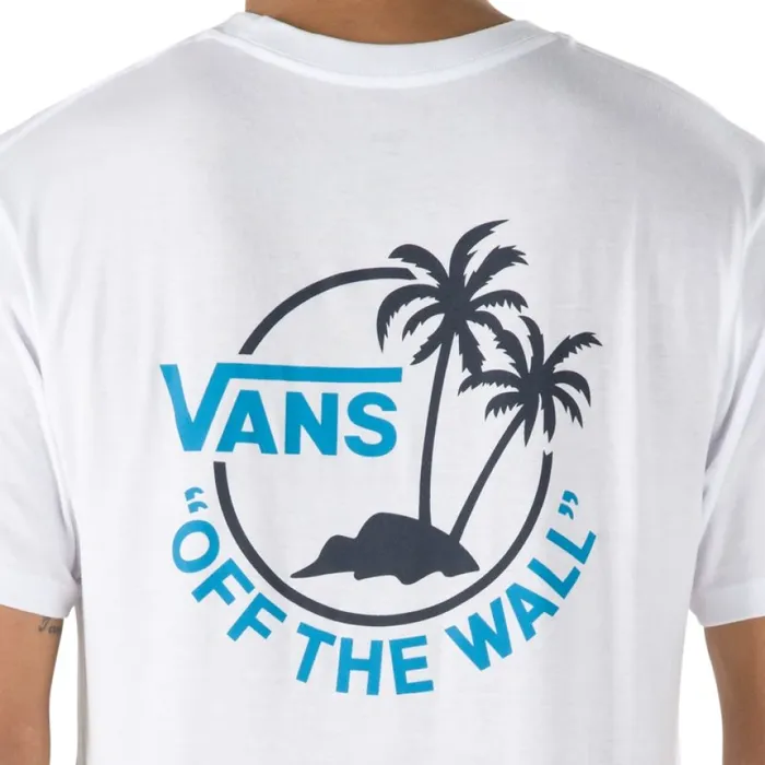 TShirts and Tanks Men Mini Dual Palm TShirt WhiteBlue Jewel Vans TShirts and Tanks Men Mini Dual Palm TShirt WhiteBlue Jewel Vans