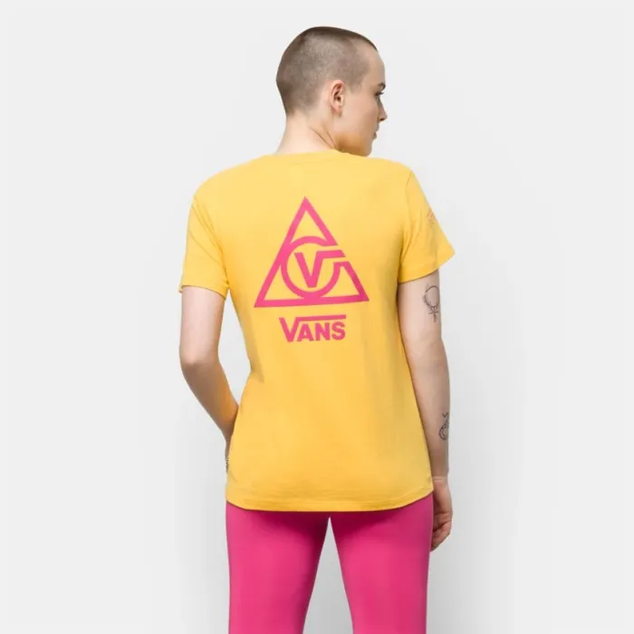 TShirts and Tanks Vans Women 66 Supply Tri Boyfriend Crew Tee Lemon Chrome