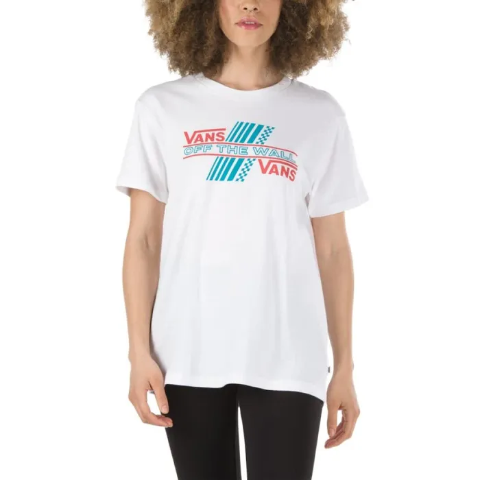 TShirts and Tanks Women Rider Tri Boyfriend Tee White Vans