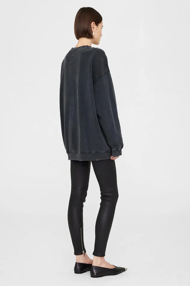 TShirts Sweatshirts Women ANINE BING Tyler Sweatshirt In Washed Black ANINE BING