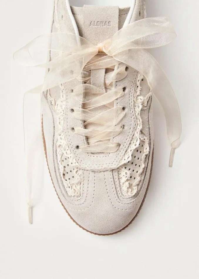Tb490 Crochet Cream Leather Sneakers Women ALOHAS Sneakers