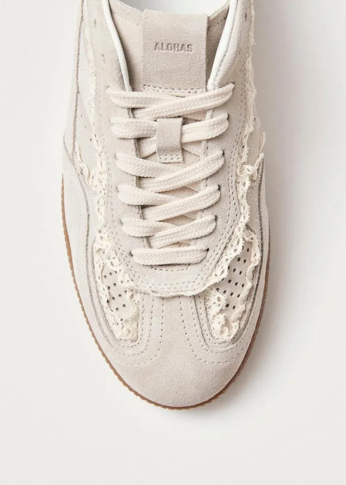 Tb490 Crochet Cream Leather Sneakers Women ALOHAS Sneakers