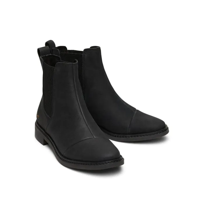 Toms Boots and Booties Charlie Boot Black Leather 8211 Women