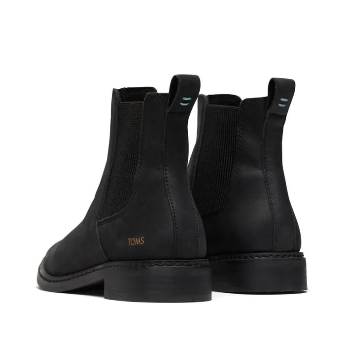 Toms Boots and Booties Charlie Boot Black Leather 8211 Women