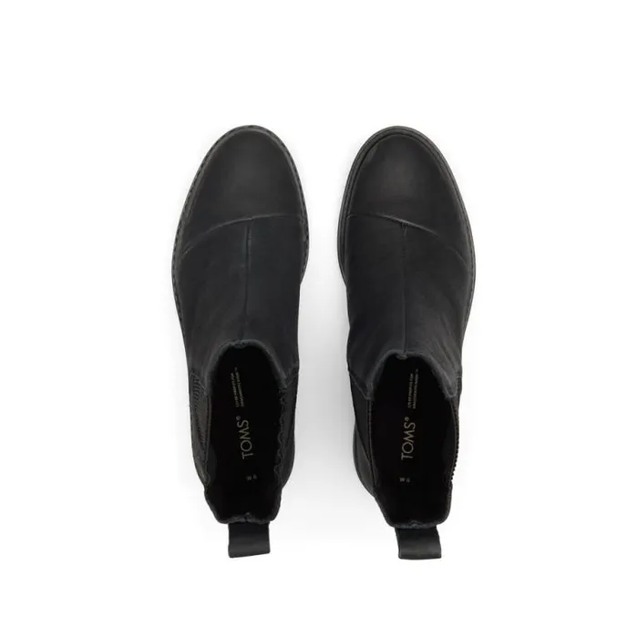 Toms Boots and Booties Charlie Boot Black Leather 8211 Women