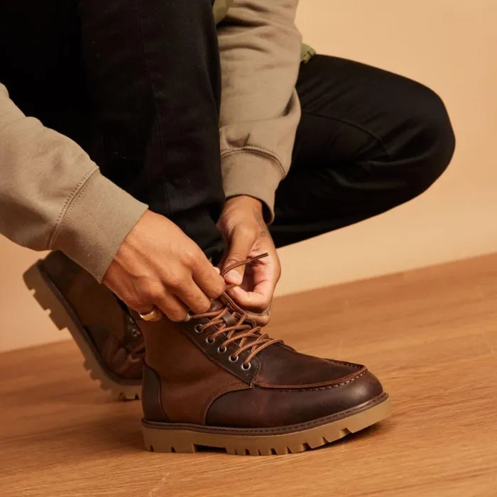 Toms Boots Palomar Boot Oak Brown Waxed Canvas And Leather 8211 Men Toms Boots Palomar Boot Oak Brown Waxed Canvas And Leather 8211 Men