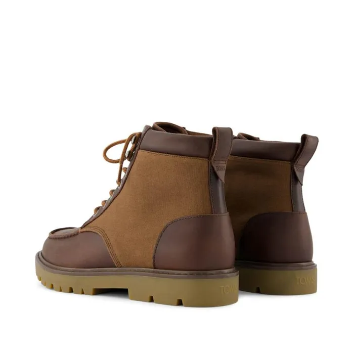 Toms Boots Palomar Boot Oak Brown Waxed Canvas And Leather 8211 Men Toms Boots Palomar Boot Oak Brown Waxed Canvas And Leather 8211 Men