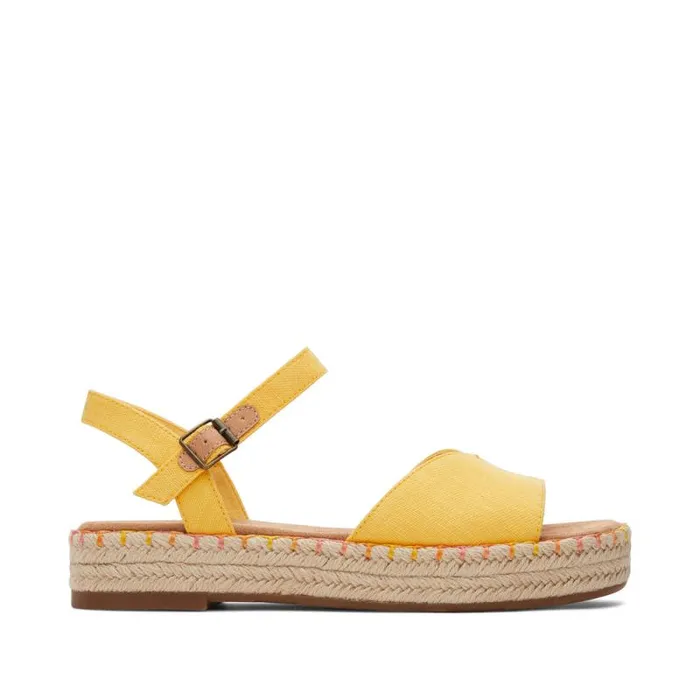 Toms Espadrilles Abby Flatform Espadrille Sandal Pineapple Yellow 8211 Women