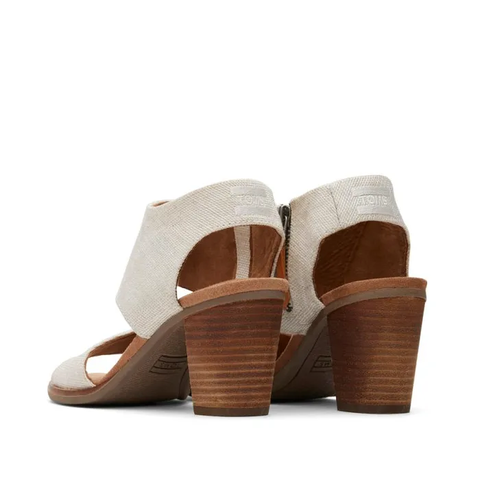 Toms Heels and Wedges Majorca Cutout Heeled Sandal Natural 8211 Women Toms Heels and Wedges Majorca Cutout Heeled Sandal Natural 8211 Women