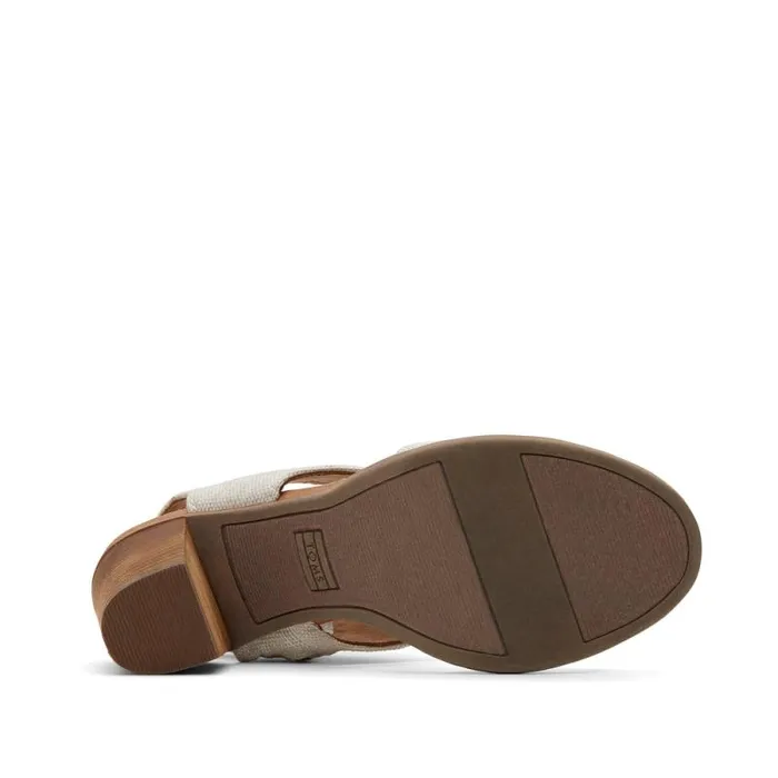 Toms Heels and Wedges Majorca Cutout Heeled Sandal Natural 8211 Women Toms Heels and Wedges Majorca Cutout Heeled Sandal Natural 8211 Women
