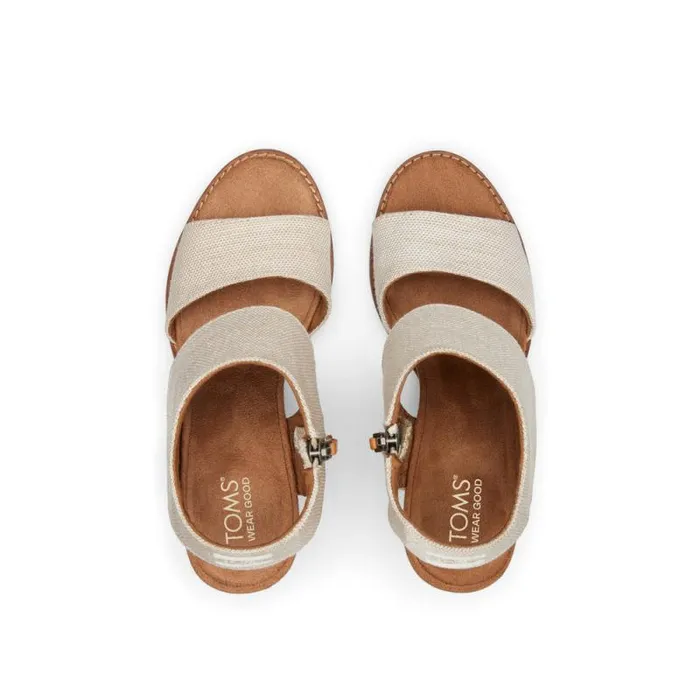 Toms Heels and Wedges Majorca Cutout Heeled Sandal Natural 8211 Women Toms Heels and Wedges Majorca Cutout Heeled Sandal Natural 8211 Women