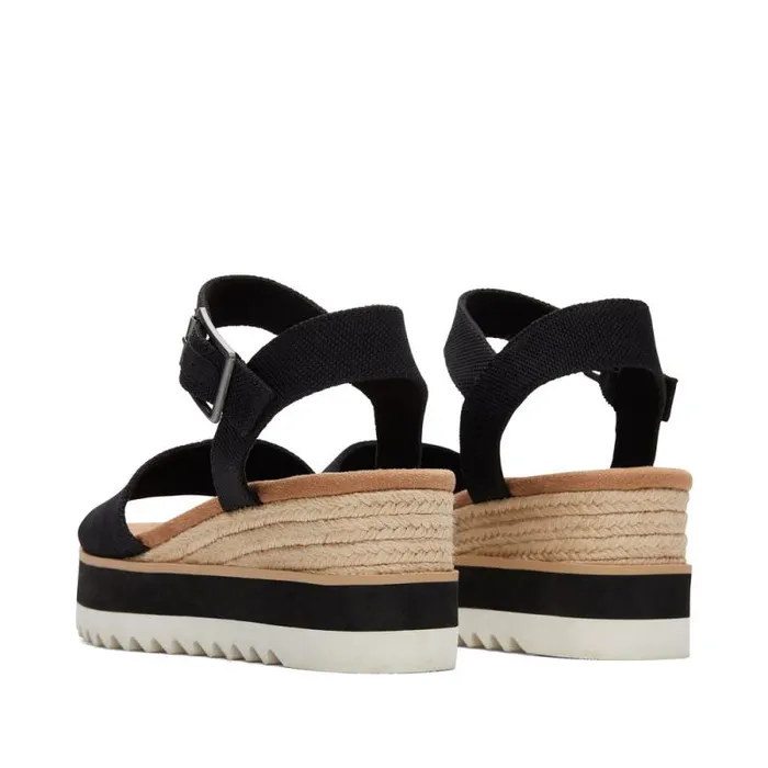 Toms Sandals Diana Wedge Sandal Black 8211 Women