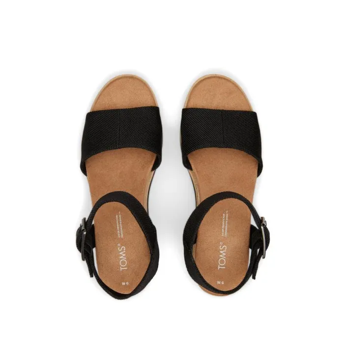 Toms Sandals Diana Wedge Sandal Black 8211 Women