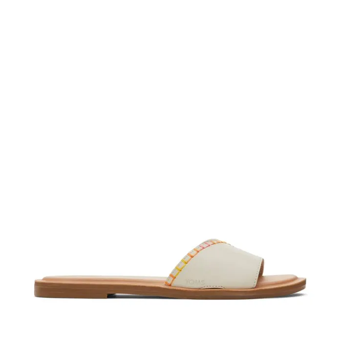 Toms Sandals Shea Slide Sandal Cream Leather 8211 Women