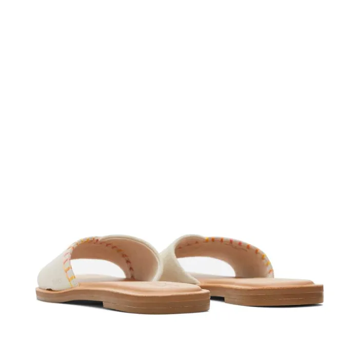 Toms Sandals Shea Slide Sandal Cream Leather 8211 Women