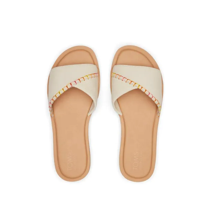 Toms Sandals Shea Slide Sandal Cream Leather 8211 Women