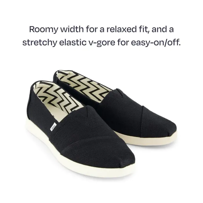Toms Slip Ons Alpargata Plus Black Heritage Canvas 8211 Women