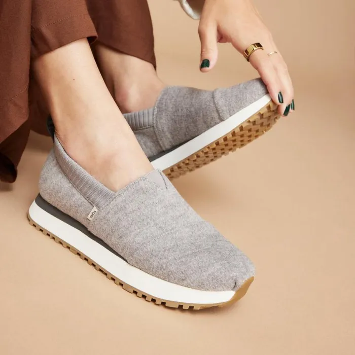 Toms Slip Ons Resident 20 Sneaker Grey Felt 8211 Women