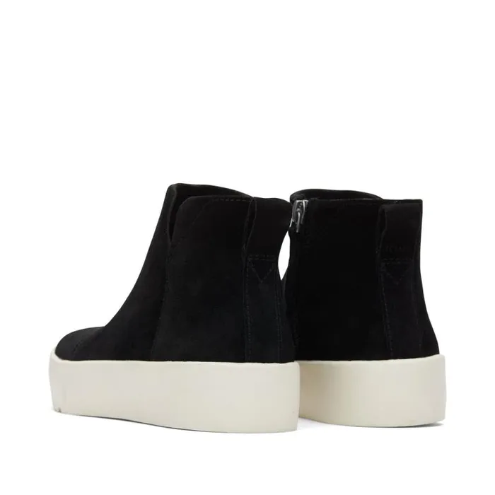 Toms Slip Ons Verona Mid Platform Sneaker Suede Black 8211 Women