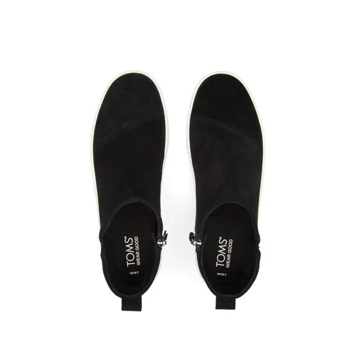 Toms Slip Ons Verona Mid Platform Sneaker Suede Black 8211 Women