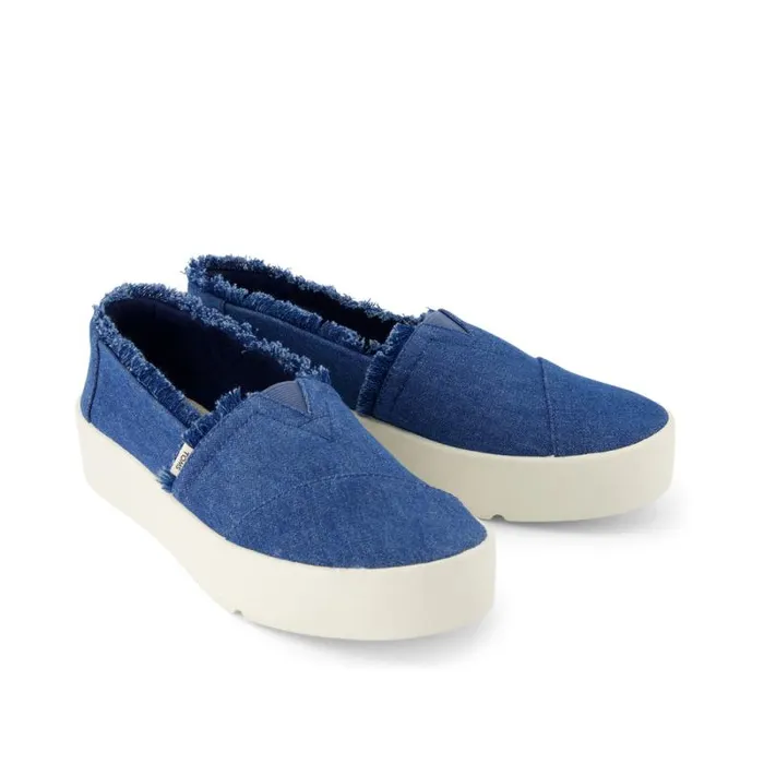 Toms Slip Ons Verona Slip On Sneaker Denim Slate Blue 8211 Women