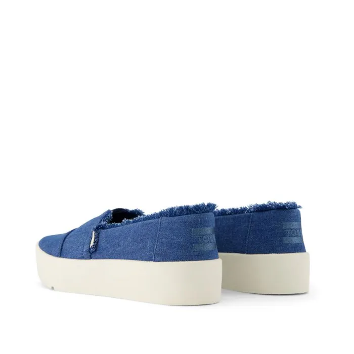 Toms Slip Ons Verona Slip On Sneaker Denim Slate Blue 8211 Women