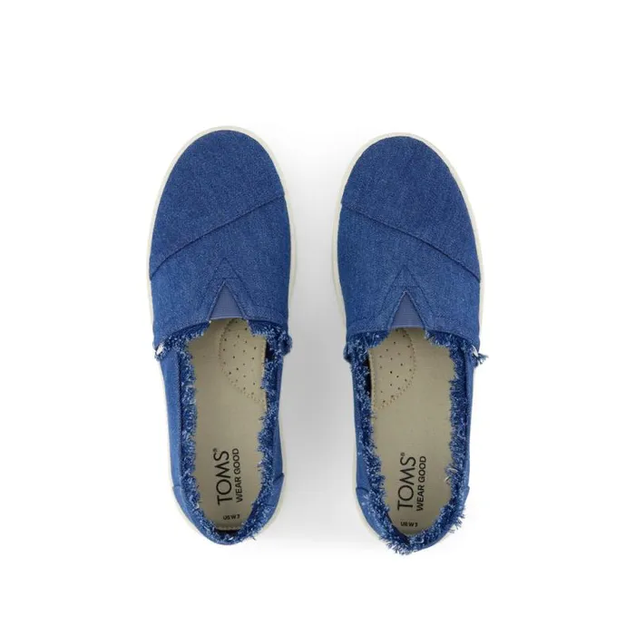 Toms Slip Ons Verona Slip On Sneaker Denim Slate Blue 8211 Women