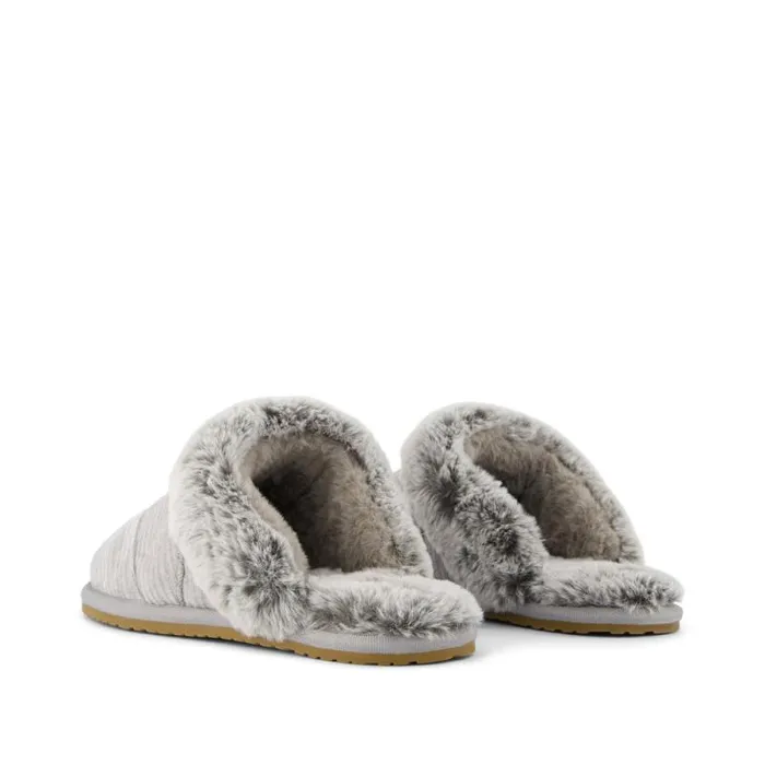 Toms Slippers Valerie Slipper Drizzle Grey Rib Knit 8211 Women Toms Slippers Valerie Slipper Drizzle Grey Rib Knit 8211 Women