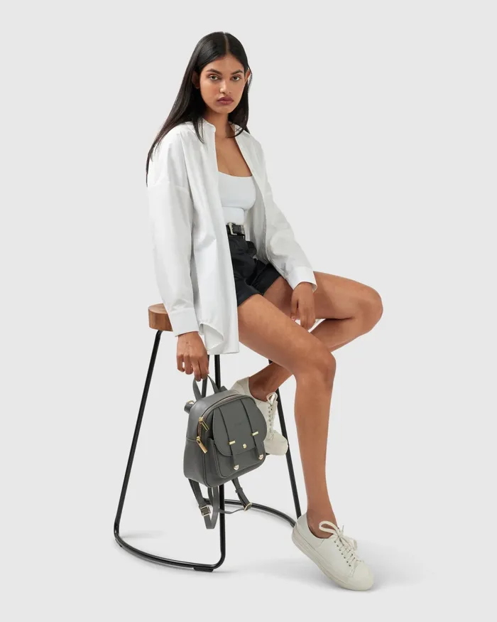 Tops Into You Oversized Shirt 8211 White Belle and Bloom Women