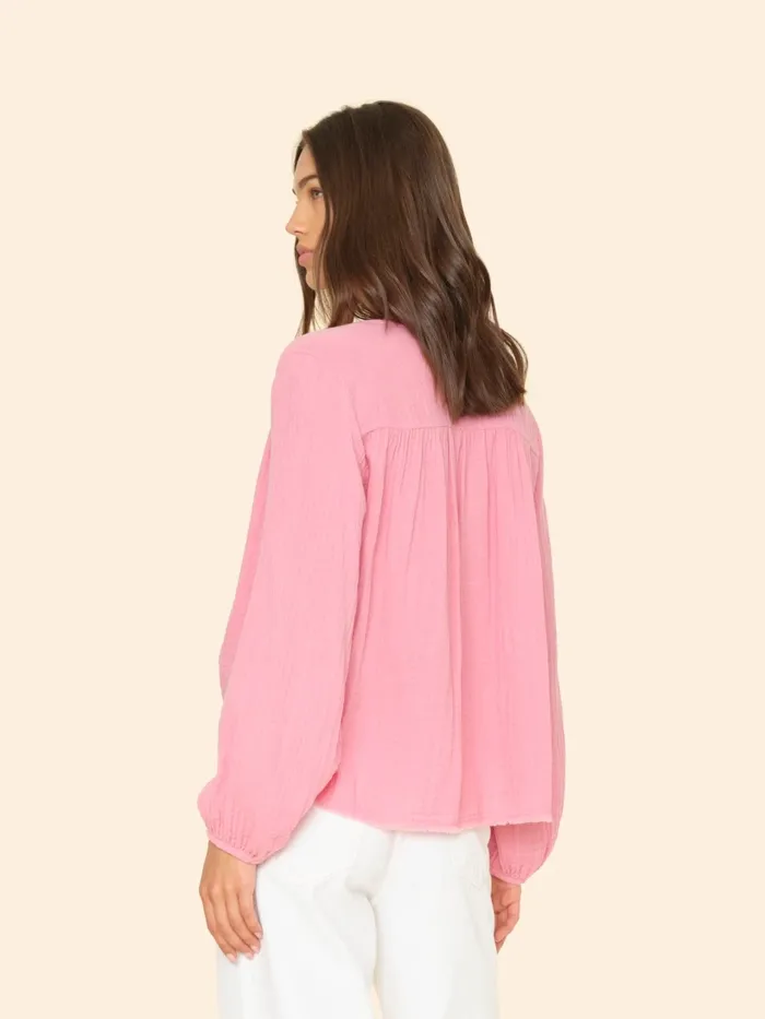 Tops Pink Charm Hortense Top XRENA Women Tops Pink Charm Hortense Top XRENA Women