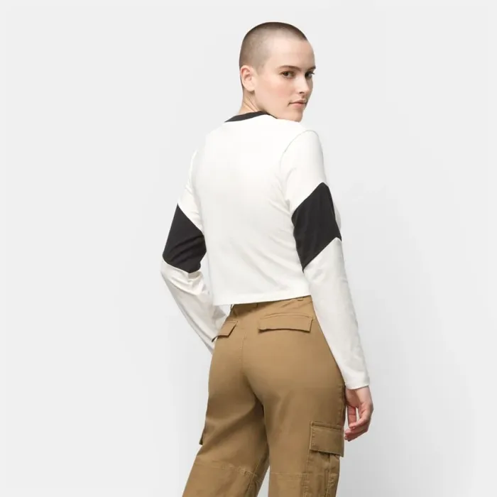 Tops Vans Women Rider Tri Crew Shirt Marshmallow Tops Vans Women Rider Tri Crew Shirt Marshmallow