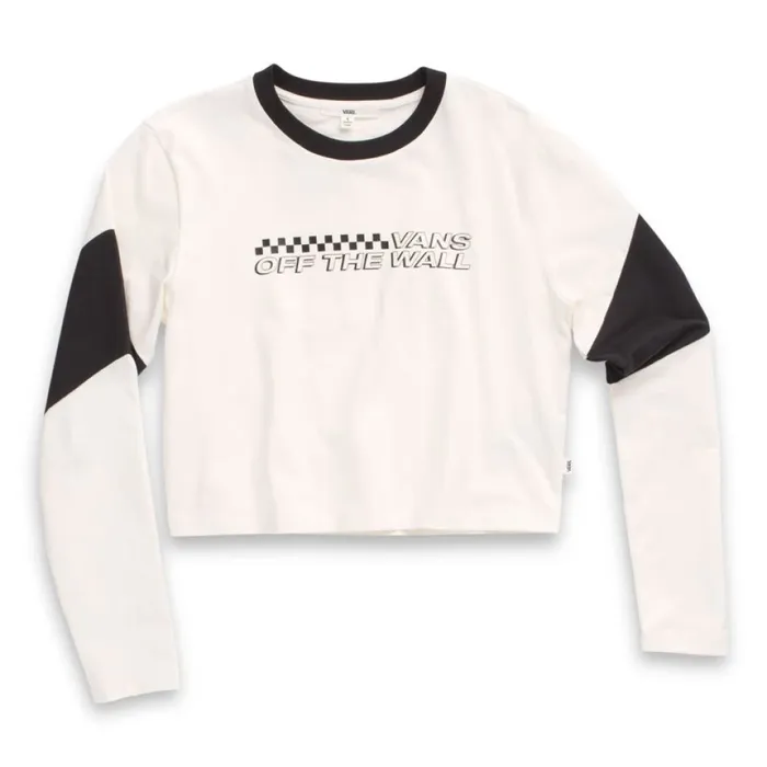 Tops Vans Women Rider Tri Crew Shirt Marshmallow Tops Vans Women Rider Tri Crew Shirt Marshmallow