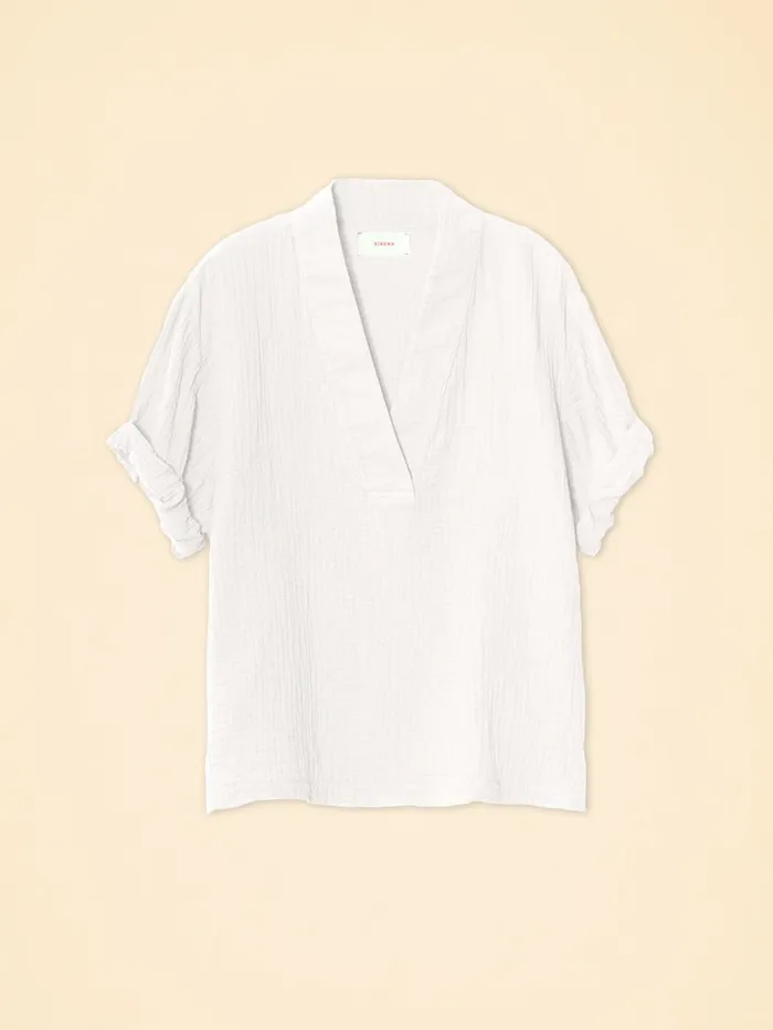 Tops White Avery Top 8211 XRENA Women Tops White Avery Top 8211 XRENA Women