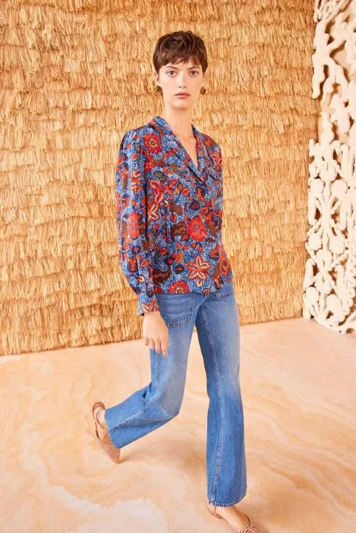 Tops Women Ulla Johnson Florian Blouse Clematis