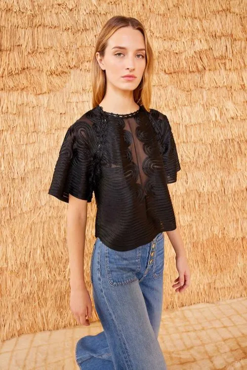 Tops Women Ulla Johnson Marlo Top Noir