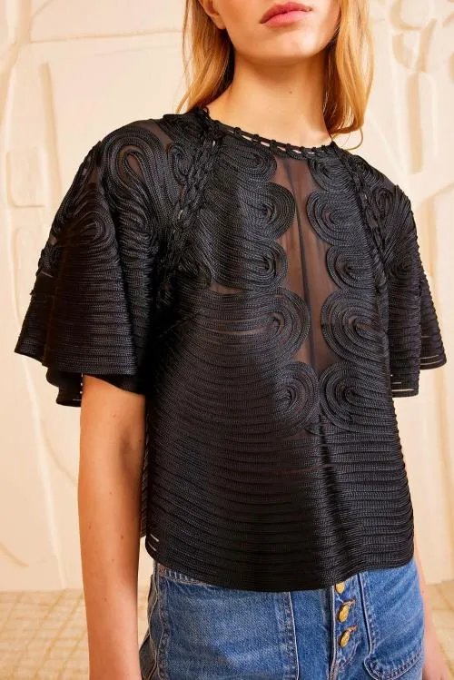 Tops Women Ulla Johnson Marlo Top Noir