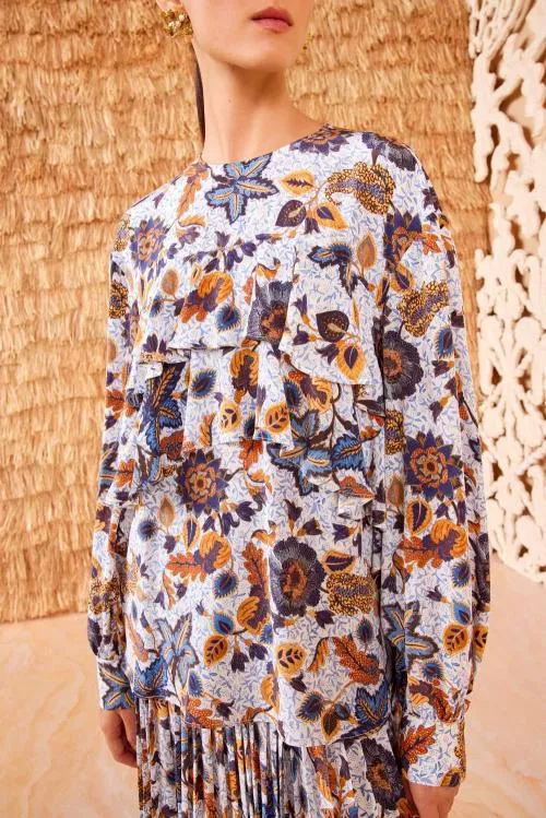 Tops Women Ulla Johnson Nadira Blouse Jasmine Tops Women Ulla Johnson Nadira Blouse Jasmine