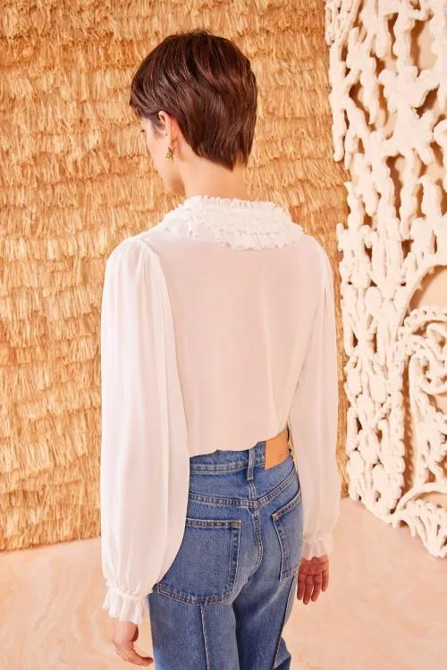 Tops Women Ulla Johnson Nicola Blouse Pristine
