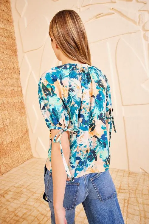 Tops Women Ulla Johnson Vienne Blouse Delphinium