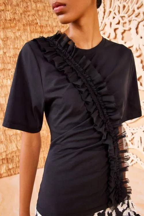 Tops Women Ulla Johnson Vivi Top Noir