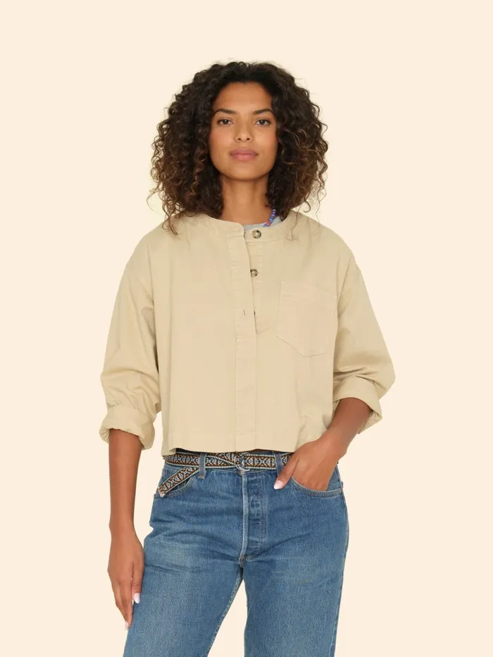 Tops Women XRENA Khaki Gold Nicky Twill Top