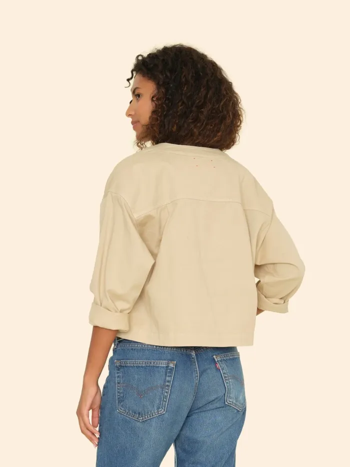 Tops Women XRENA Khaki Gold Nicky Twill Top Tops Women XRENA Khaki Gold Nicky Twill Top