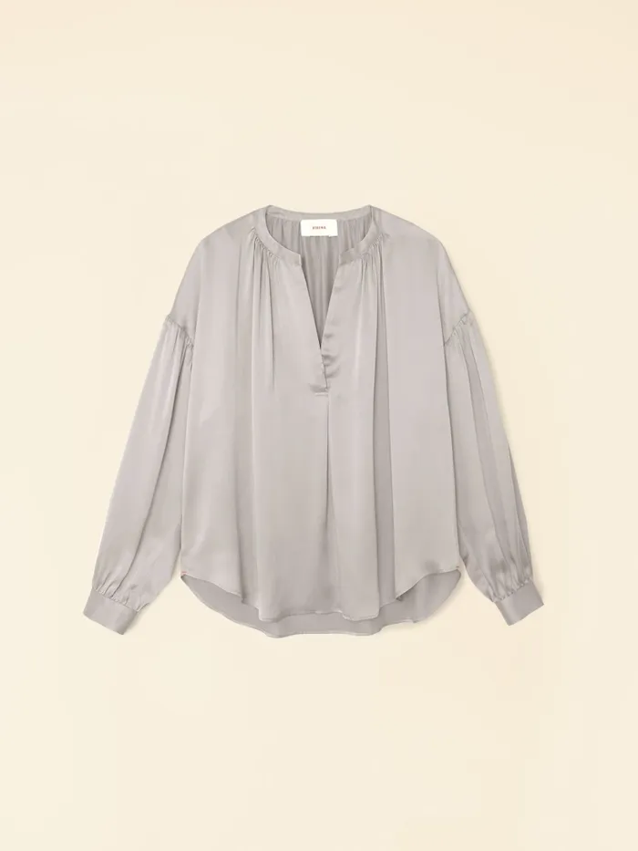 Tops XRENA Women Pebble Grey Mayson Top Tops XRENA Women Pebble Grey Mayson Top