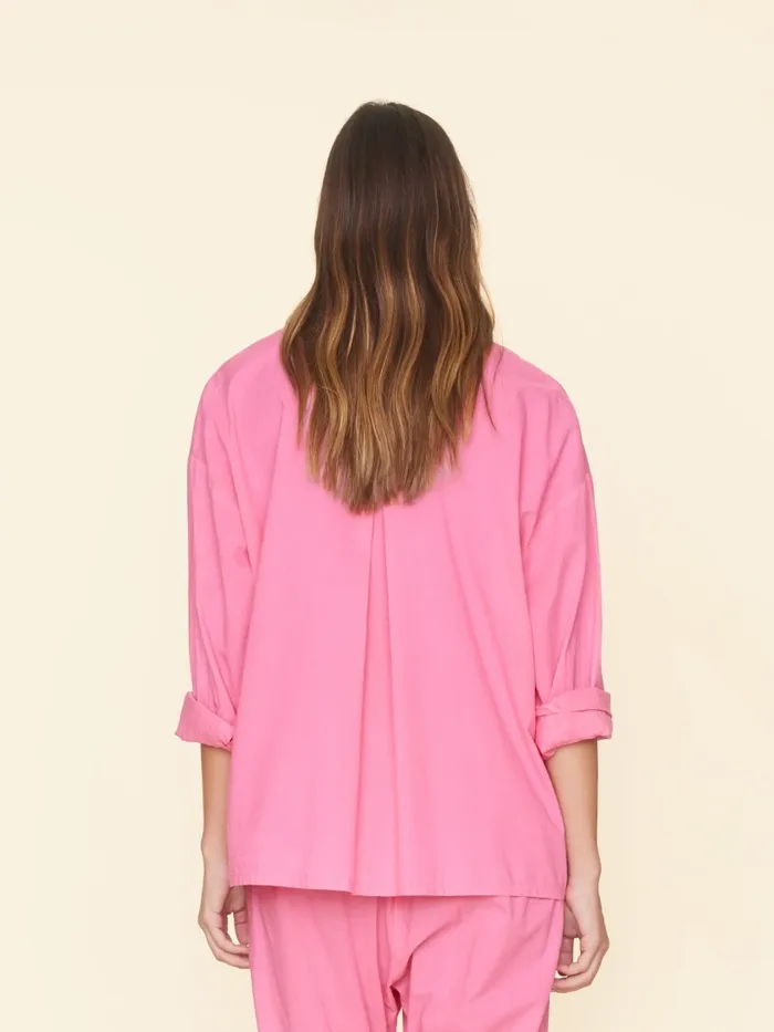 Tops XRENA Women Rose Pink Henry Top Tops XRENA Women Rose Pink Henry Top